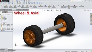 SolidWorks Tutorial Wheel And Axle Assembly [upl. by Koziarz984]