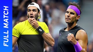 Matteo Berrettini vs Rafael Nadal Full Match  2019 US Open Semifinal [upl. by Romelda]