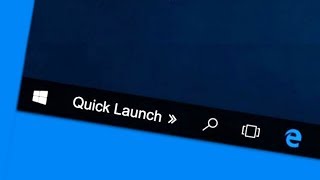 How to Enable Quick Launch bar on Windows 10 [upl. by Asiilanna]