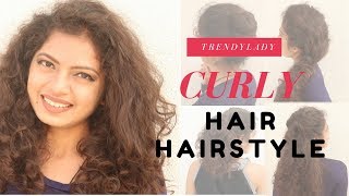 6 Easy Curly Hair Hairstyle  Short amp Curly Hair Hairstyle [upl. by Orvan874]