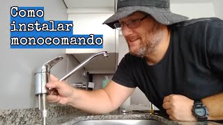 Como instalar Griferia Monocomando cocina [upl. by Asalocin]