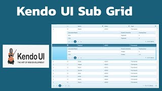 Working with Kendo Sub Grid [upl. by Wheeler]