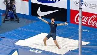 Renaud Lavillenie bat le record du monde de saut à la perche à 616 mètres  1502 [upl. by Latrice]