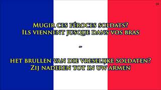 Volkslied van Frankrijk FRNL Tekst  Anthem of France Dutch [upl. by Dietrich]