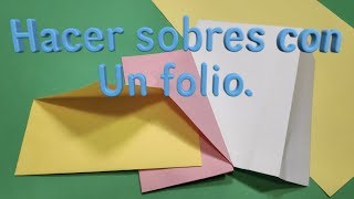 Como hacer un sobre de papel [upl. by Anik410]