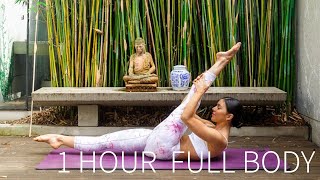 1 HOUR FULL BODY WORKOUT  Full Length Intermediate Pilates Class [upl. by Akener215]