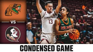 Florida AampM vs Florida State Condensed Game  202425 ACC Women’s Basketball [upl. by Sidnak945]