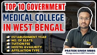 West Bengal top medical college  Top 10 Govt Medical College in West Bengal  MBBS in West Bengal [upl. by Naomi]