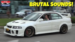 Mitsubishi Lancer Evo Compilation  BRUTAL Sounds [upl. by Joellen]