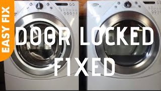 ✨ WHIRLPOOL WASHER  Door Locked  EASY FIX ✨ [upl. by Kant597]