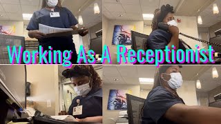 Day In The Life Of A Medical ReceptionistWorking As A Medical Receptionist [upl. by Ellehcrad]