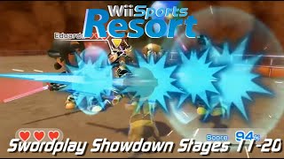 Wii Sports Resort  Swordplay Showdown Reversed Stages 1120 Untouched [upl. by Gayla]