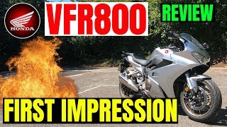 HONDA VFR800 2018  Review  First impression [upl. by Nannaihr564]