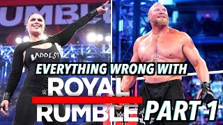 Everything Wrong With WWE Royal Rumble 2022 Part 1 [upl. by Egon663]