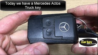 Key Battery Mercedes Actos HOW TO change [upl. by Swanhildas]