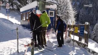 Mit der KarwendelBergbahn im Winter auf den Zwölferkopf [upl. by Gnilhsa]