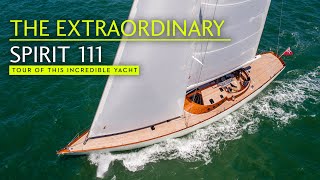 Sailing art Full tour of the EXTRAORDINARY Spirit 111 superyacht [upl. by Akissej]