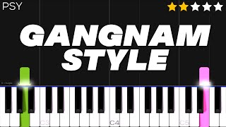 PSY  GANGNAM STYLE강남스타일  EASY Piano Tutorial [upl. by Ettelliw]