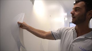 Fixing our clients peeling wall paint [upl. by Pontus]