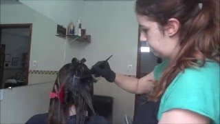 como pintar o cabelo corretamente [upl. by Cherey]