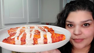 CHICKEN ENCHILADAS  Red Chicken Enchiladas  Authentic Enchilada Sauce Recipe [upl. by Orihakat606]