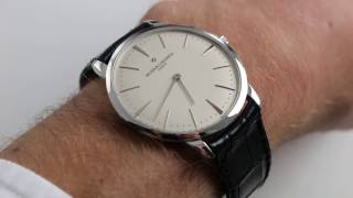 Vacheron Constantin Patrimony Ref 81180000G9117 Watch Review [upl. by Aholla941]