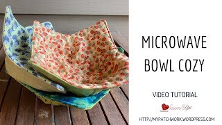 Microwave bowl cozy  video tutorial [upl. by Llahsram807]