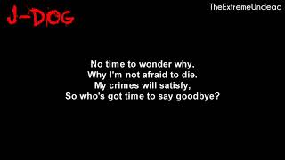 Hollywood Undead  Bang Bang Lyrics Video [upl. by Beaston]