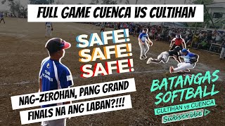 CUENCA vs CULTIHAN  Batangas Softball League [upl. by Nodarse]