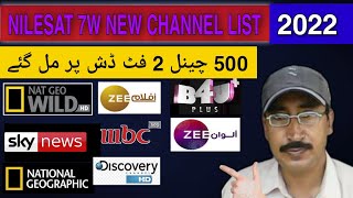 Nilesat 7W Latest Channel List Update Today  7w Nilesat [upl. by Ehudd]