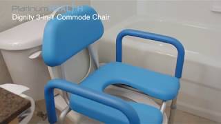 Dignity 3 in 1 Commode Chair Platinum Health [upl. by Housen]