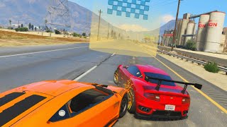 SUPER CLOSE FINISH GTA 5 Funny Moments [upl. by Nalor]