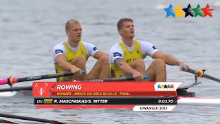 ROWING day Finals  28th Summer Universiade 2015 Gwangju KOR [upl. by Anikes]