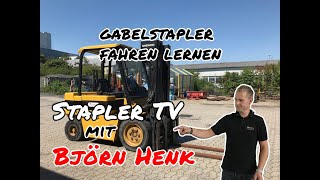 Stapler TV  Gabelstapler fahren lernen  Bedienung  Björn Henk [upl. by Emmey197]