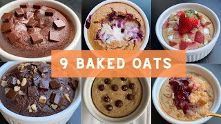 9 Baked Oats Recipes  i tried the BEST baked oatmeal recipes  Low Calorie Desserts for Breakfast [upl. by Noach]