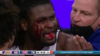 Isaiah Stewart and Lebron James Fight  Lebron James Ejected  Pistons VS Lakers  Mr Yt Aries [upl. by Ilwain]