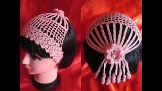 Bandana  baticut  bentita  crosetata Model foarte usor si rapid  Tutorial pas cu pas [upl. by Blanka905]