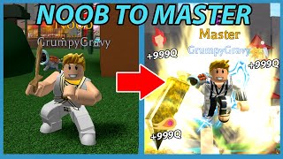 I Unlocked The Master Rank Max Power amp Ninjutsu Roblox OP Ninja Simulator [upl. by Nolrac]