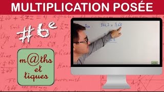 Poser une multiplication  Sixième [upl. by Aicilihp]