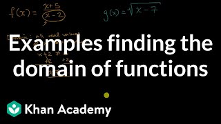 Domain and Range of a Function From a Graph [upl. by Aniger]