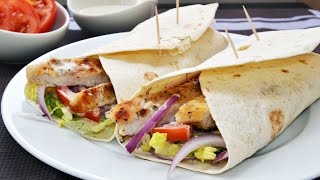 How to Make Chicken Wraps  Easy Chicken Wrap Recipe [upl. by Solahcin]