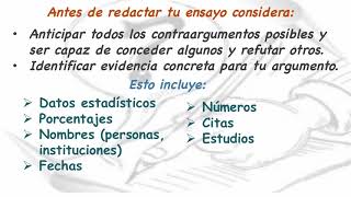 Pasos para escribir un ensayo argumentativo [upl. by Olecram]