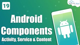 Android Components Activity Service amp Content Provider Hindi 19 [upl. by Mackenie]