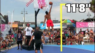 Jonathan Clark Dunks ALMOST 12 Feet Gets 118quot  VBL DunkFest [upl. by Neerod]