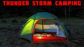 Camping In Thunderstorm With Heavy Rain [upl. by Asilla]