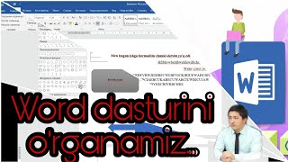 MICROSOFT WORD 2022 DASTURI  1  DARS  WORD DASTURIDA ISHLASHNI ORGANISH 0 DAN BOSHLAB [upl. by Gardie777]