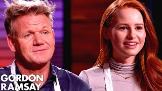 Gordon Ramsay vs Madelaine Petsch In VEGAN MASTERCHEF COOK OFF [upl. by Stauffer]