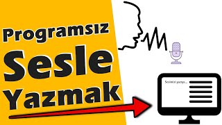 SESİ YAZIYA ÇEVİRME PROGRAMSIZ  ÇOK KOLAY💯 [upl. by Nilo]