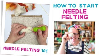 Needle felting for beginners  How To Start Needle Felting [upl. by Blaire165]