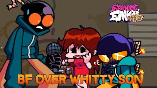 Friday Night Funkin Showcase Mod Whitty Vs Whitty Bro HumanBot [upl. by Ateuqirne]